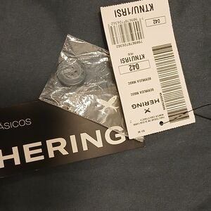 Ring Gray Denim Fabric with Button